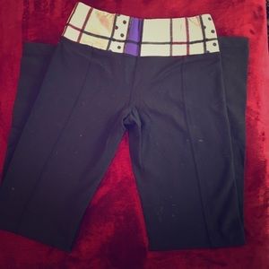 Lulu Lemon Yoga Pants with Multi-patterned Band